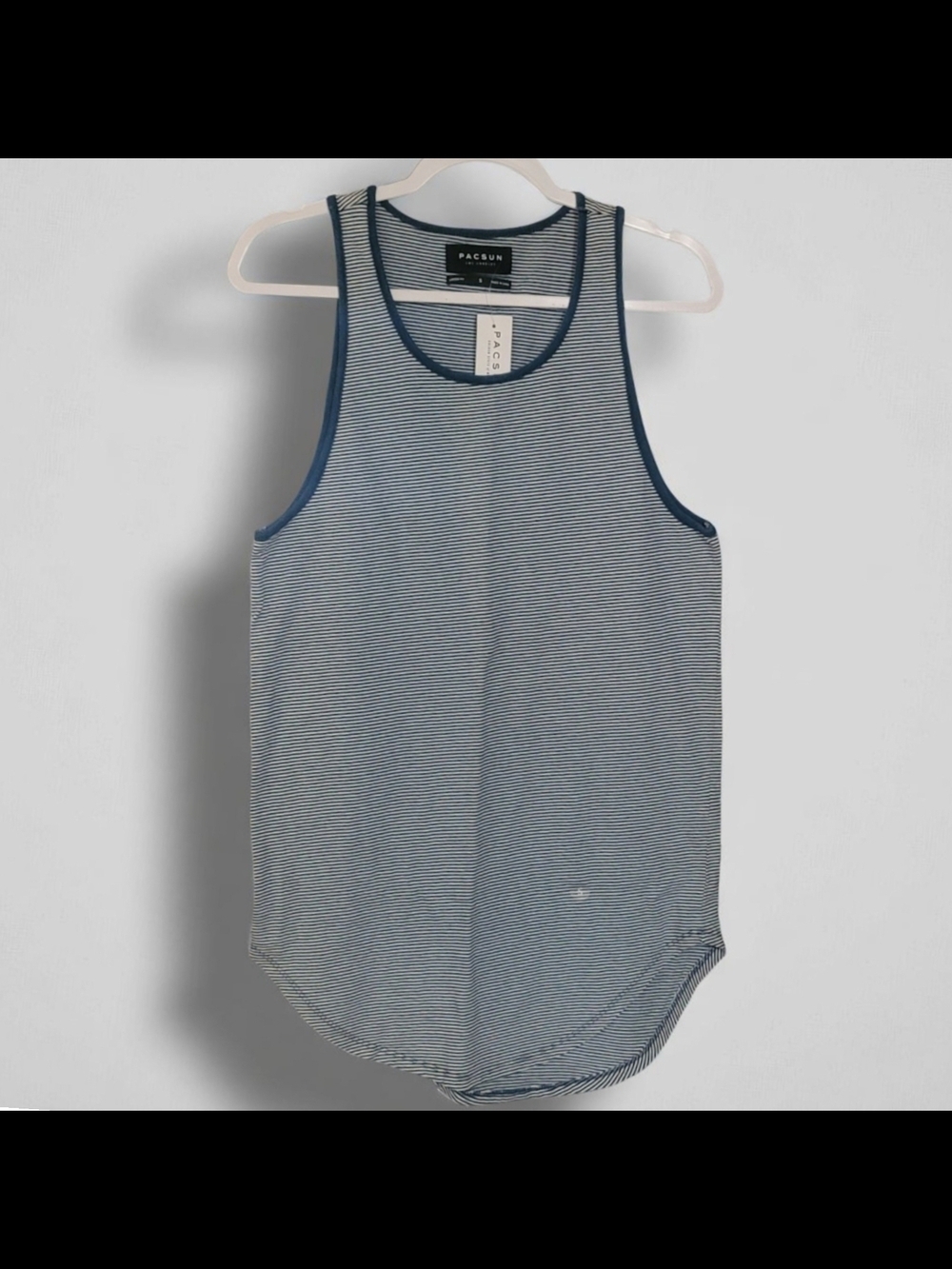 PacSun Striped Tank Top in Navy and White